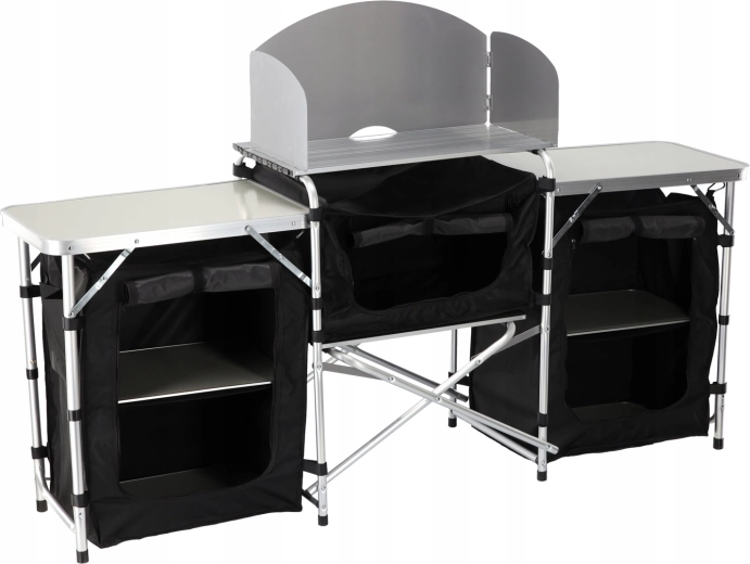 Stabiele constructie met windscherm