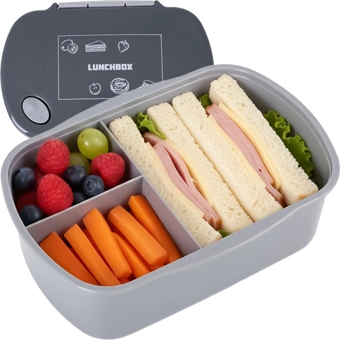 Praktische vakjes voor het scheiden van eten