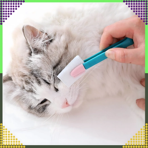 Kam voor het reinigen van de ogen voor honden en katten