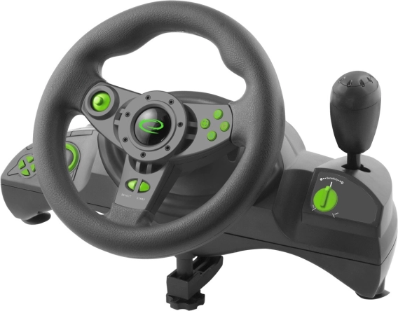 Gamingstuur Esperanza Nitro pro PC en PS3 USB, zwart‑groen