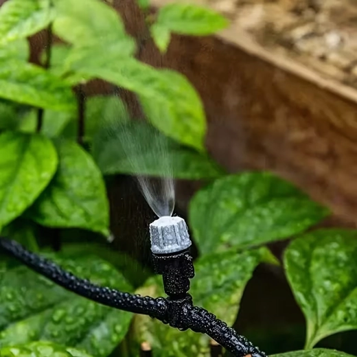 Fijne nevel voor gelijkmatige bewatering en verkoeling