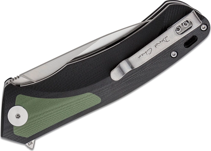 Duurzaam G10-handvat en pocketclip voor rechts dragen
