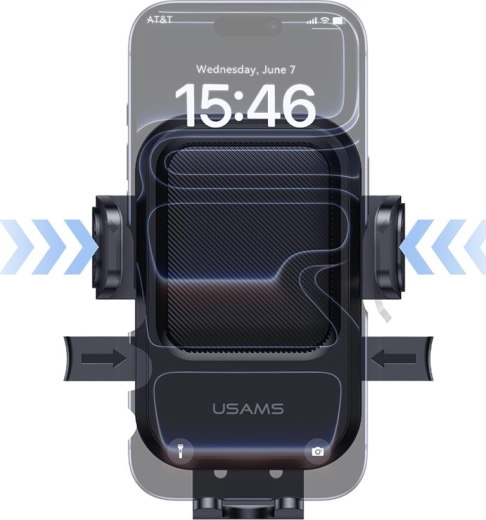 Universele klemmen voor verschillende telefoongroottes