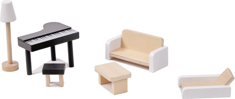 Rijke uitrusting met meubels en accessoires