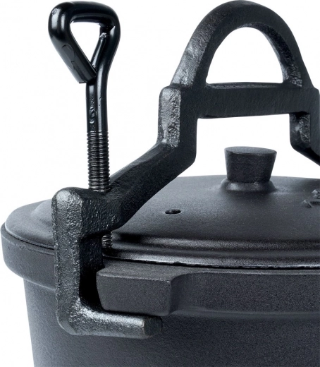 Stevig deksel met spanschroeven