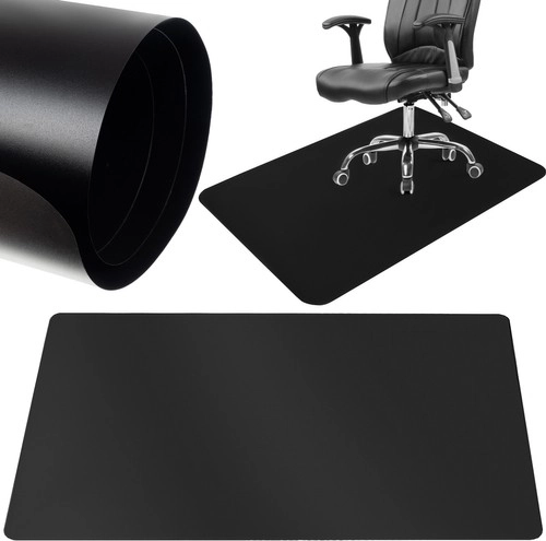 Beschermmat voor onder stoel 130 × 90 cm – zwart