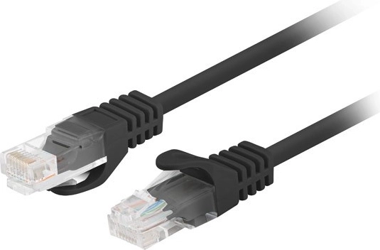 Patchkabel Cat 6 UTP 3 m fluke passed zwart (verpakking 10 stuks)