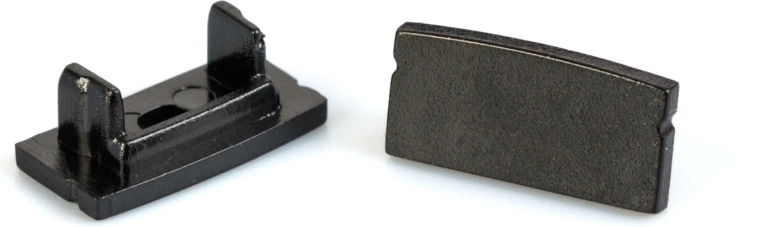 Zwarte eindkappen voor aluminium LED-profiel 41010 – 2 stuks