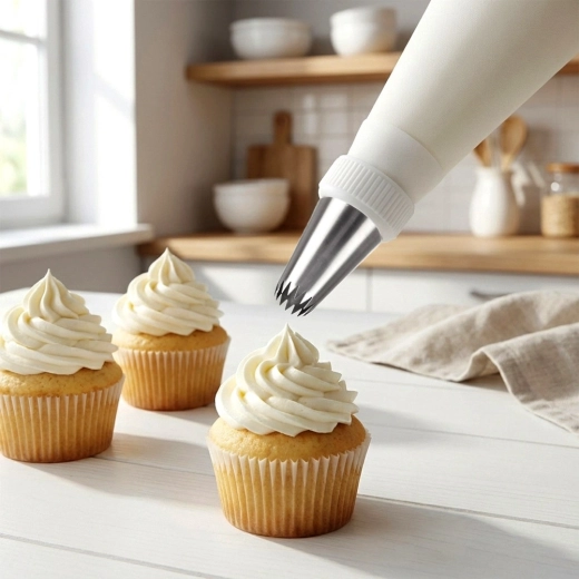 Universeel te gebruiken met alle spuitzakken