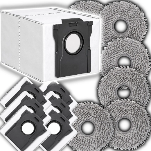 Accessoireset voor Dreame robotstofzuigers (moppen + zakken) compatibel met L10S Ultra Gen 2/3, L40, X40, X50