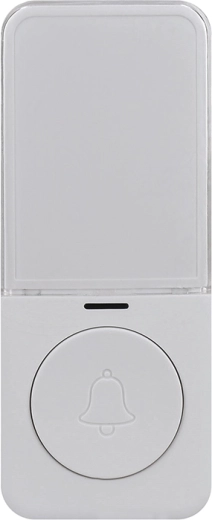 Solight draadloze batterijloze drukknop voor deurbellen 1L70 en 1L70B wit