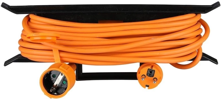 V-TAC verlengsnoer voor buiten op haspel 15 m, 16 A, IP44 met afdekkap