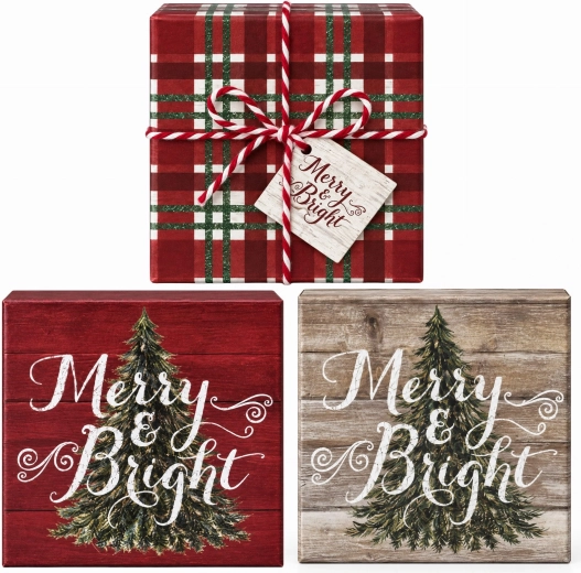 Cadeaudoosje met kerstmotief - 1 stuk