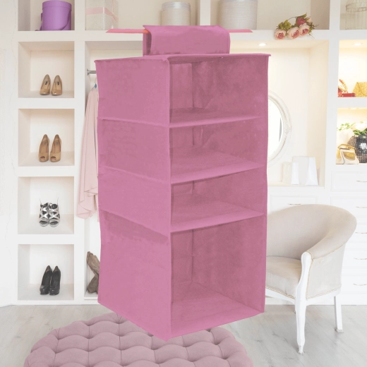 Eenvoudig ophangen aan de roede met klittenband