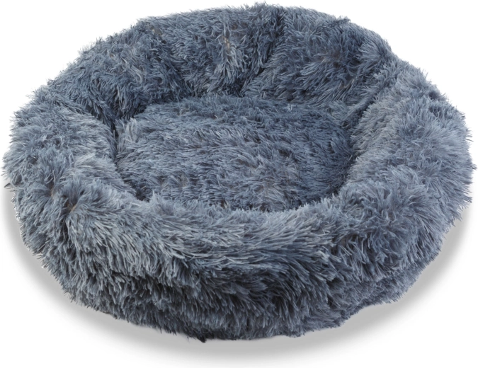 Rond hondenbed XL 80 cm grijs
