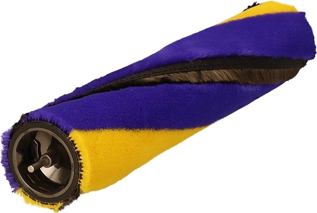 Combinatie van zachte vezels en pluchen strips