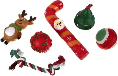 6 kerstspeeltjes in één geschenkverpakking