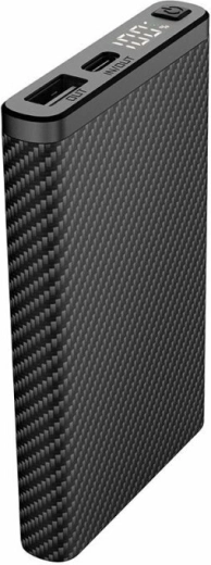 Twee poorten: USB‑A en USB‑C (IN/OUT)