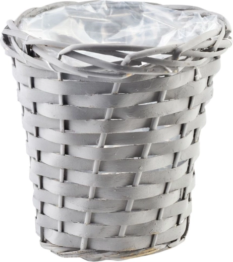 Natuurlijke rieten look in het grijs