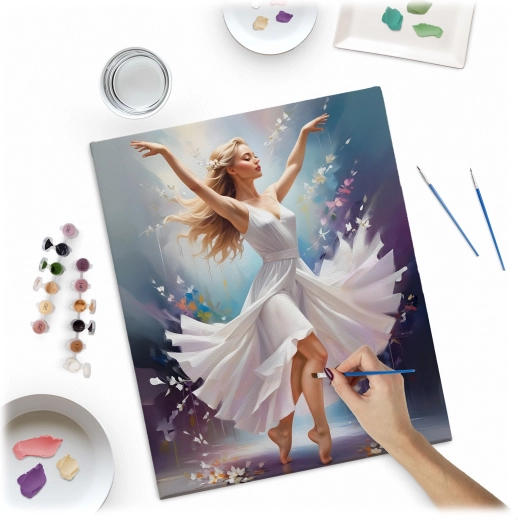 Complete set met 30 kleuren en 3 penselen