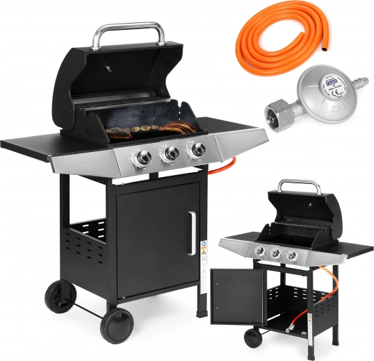 Gasbarbecue voor in de tuin met 3 branders