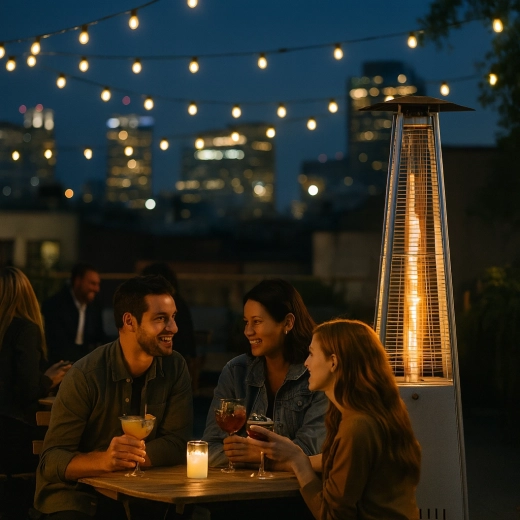 Zichtbare vlam in glazen buis