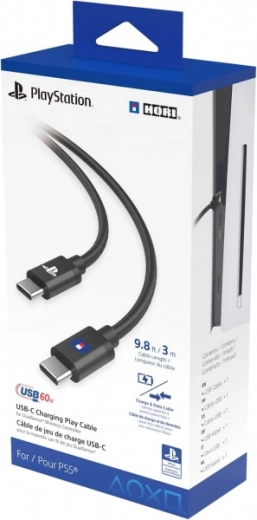 USB‑C oplaad- en datakabel voor PlayStation 5-controllers HORI 3 m