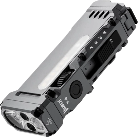 Wuben X4 grijze multifunctionele led-zaklamp
