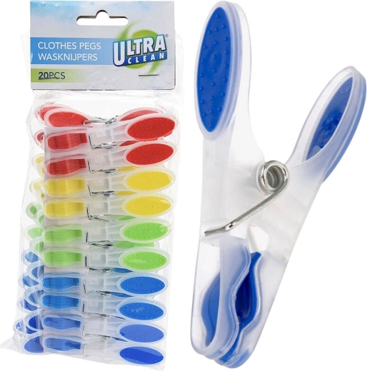 Plastic wasknijpers 20 stuks