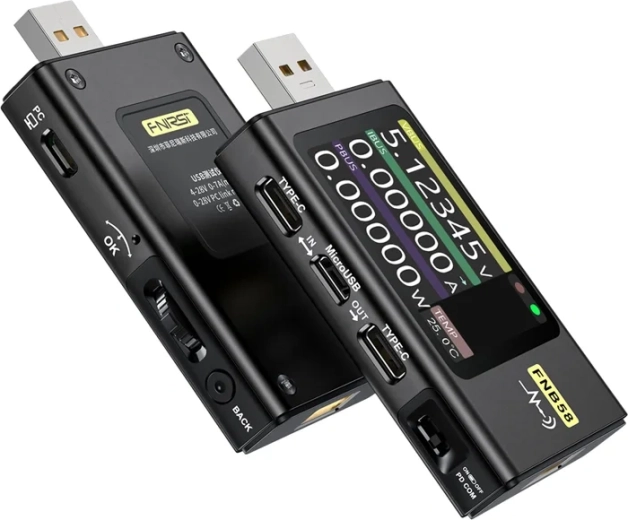 Fnirsi FNB58 USB-poorttester zwart