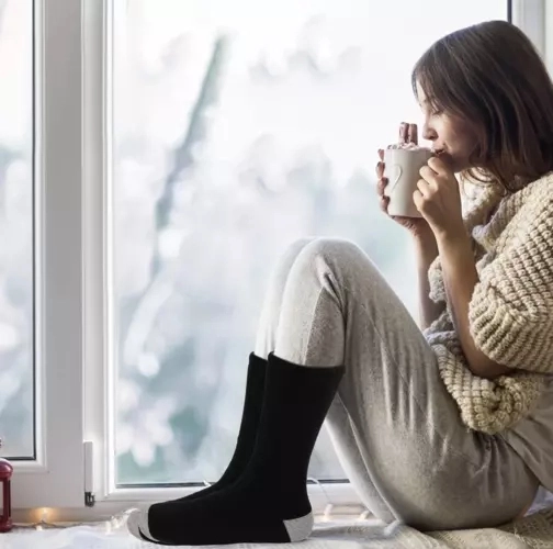 Universele kniekousen 36–44 voor warmte ook op de kuiten