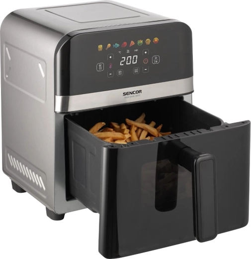 Heteluchtfriteuse Sencor SFR 6800SS Dual Heat Inox