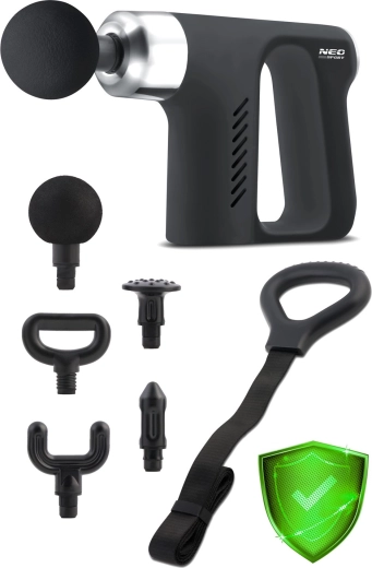 5 opzetstukken en massageband voor het hele lichaam