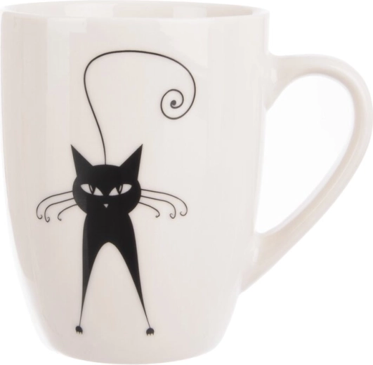 Porseleinen mok met kattenmotief 370 ml