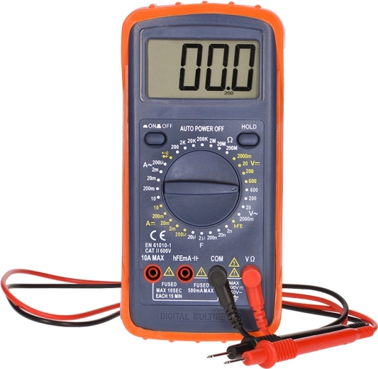 Test van doorgang, diodes en hFE