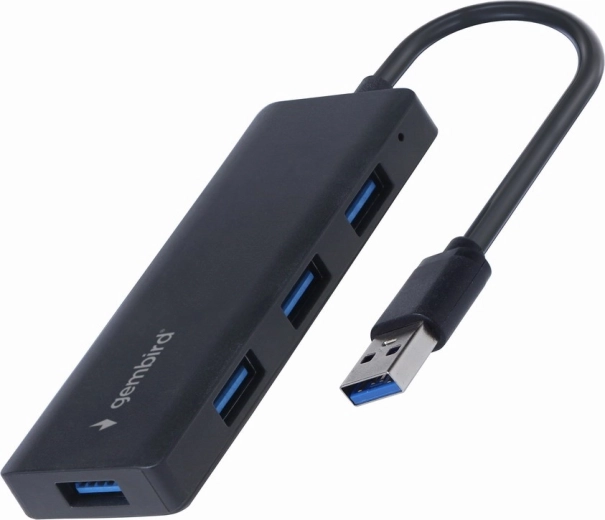 Gembird 4-poorts USB-hub USB 3.2 Gen 1 zwart