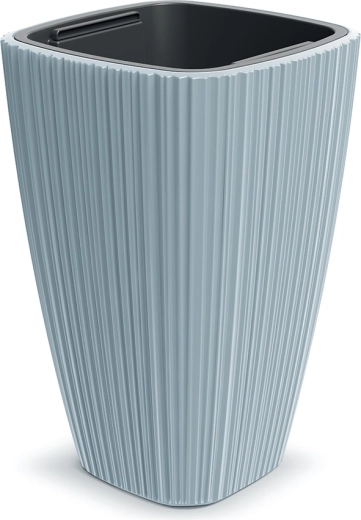 Bloempot Oro 39 cm lichtgrijs met inzet