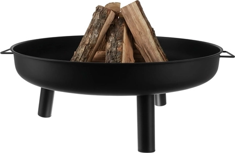 Brede schaal voor een groot vuur