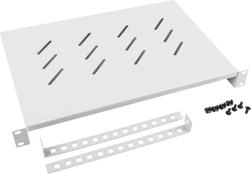 Lanberg plank voor 19" rackkast 1U 483 × 300 mm grijs - 1 stuk