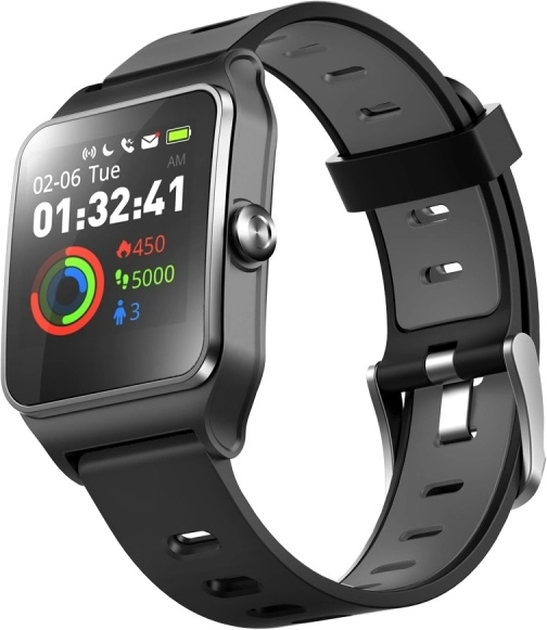 Slim sporthorloge Umax U-Band P1 PRO zwart