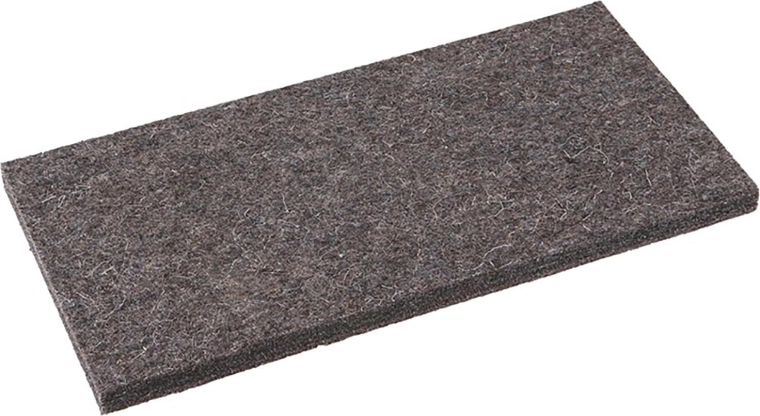 Vervangend zwart vilt voor pleisterspaan 250 × 130 × 10 mm
