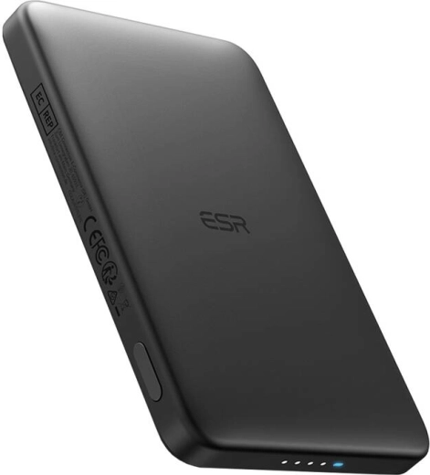 Magnetische powerbank ESR Qi2 MagSlim 5000 mAh zwart