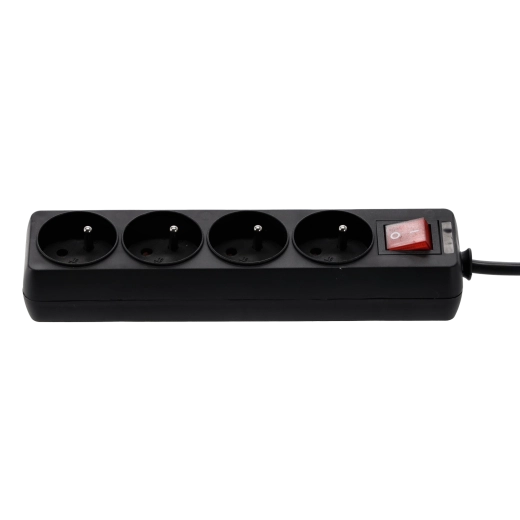 Vier Schuko-stopcontacten voor meerdere apparaten
