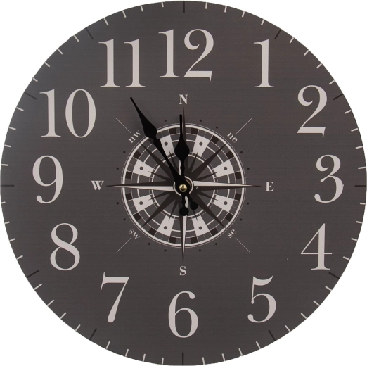 Wandklok kompas 34 cm