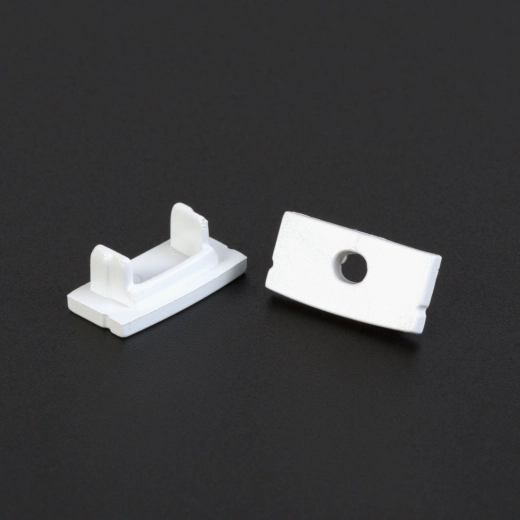Zwarte eindkappen voor aluminium LED-profiel 41010 – 2 stuks