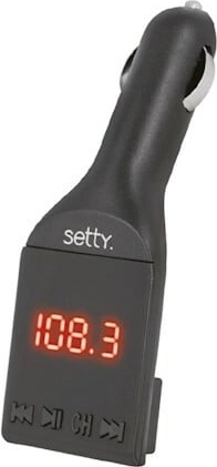 Setty Bluetooth FM-zender voor in de auto zwart - 1 stuk