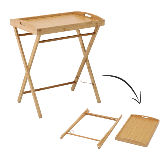 Afneembaar dienblad met handgrepen