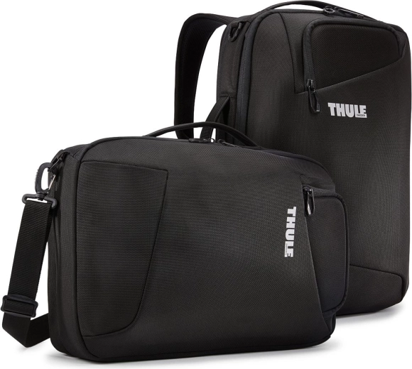 Thule Accent converteerbare laptoptas en rugzak 17 l zwart