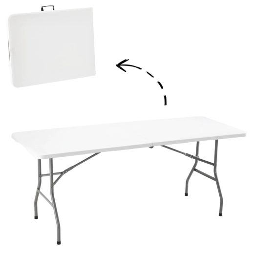 Opvouwbare toeristische en cateringtafel 180 × 70 × 74 cm