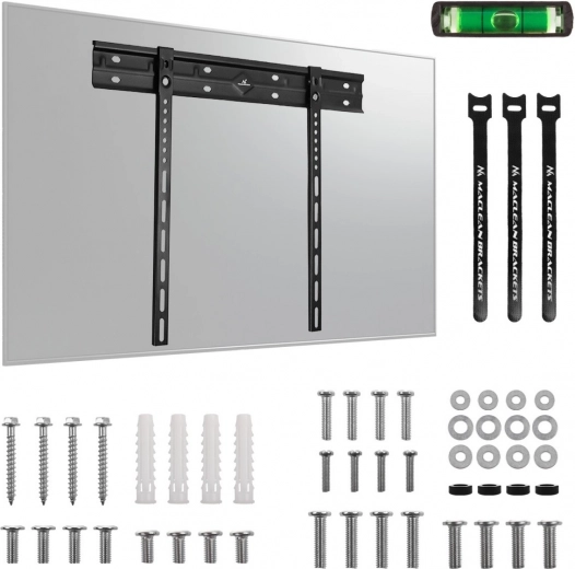 Ultraplatte muurbeugel voor TV Maclean MC-123, VESA 600 × 400, 80 kg